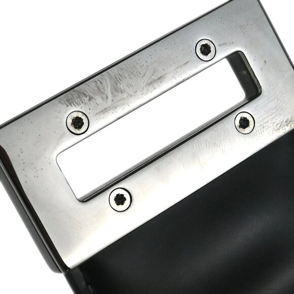 Salvatore Ferragamo Black Leather Gancini Handbag AU-21/1167 186469 - Picture 8 of 10